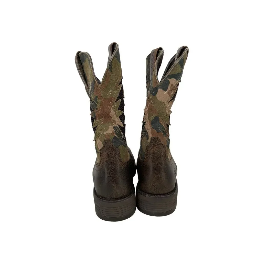 Ariat Ridgeback VentTEK Western Boot Square Toe Brown Men’s Size 10 D